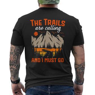 Trail Runner Ultra Run Marathon Divertente Tema Running T-shirt da uomo con stampa posteriore - Novitaregali