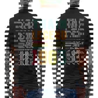 Train Legend 1983 42 Years Railroading Model Train Collector Tank Top Men's Back Print T-Shirt | Mazezy