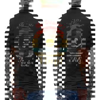 My Treasure Vinyl Retro Record Vintage Music Men's Back Print T-Shirt | Mazezy