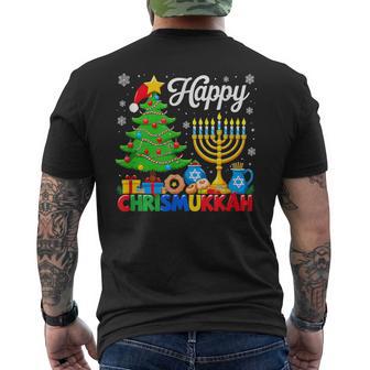 Trend Hanukkah Jewish Menorah Chanukah Count Blessings Men's Back Print T-Shirt | Mazezy