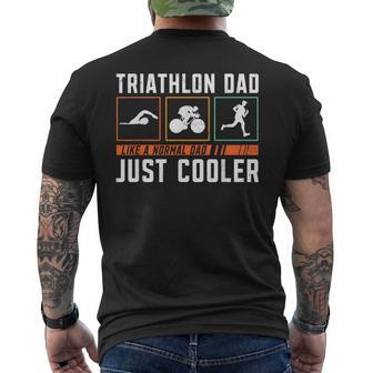 Triathlon Dad Triathlon Atletawim Run Bike T-shirt da uomo con stampa posteriore - Novitaregali