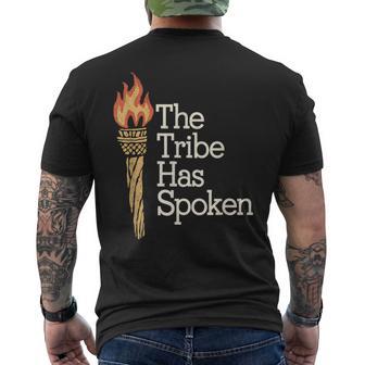 The Tribe Has Spoken Tv Show Men's T-shirt Back Print - Thegiftio UK