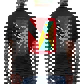 Trinidadian Grenadian Flag Grenada Trinidad Tobago Tank Top Men's Back Print T-Shirt | Mazezy
