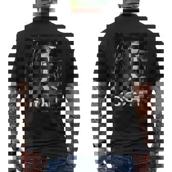 Trump 2024 Trump Goat I Stand With Trump Men's T-shirt Back Print - Monsterry