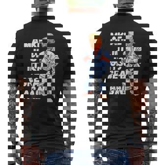 Trump Make Jiu-Jitsu Great Again BJJ Men's Back Print T-Shirt | Mazezy