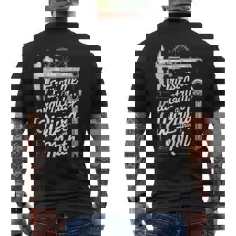 Trust Me I'm Practically A Wizard With Math Tank Top Men's Back Print T-Shirt | Mazezy