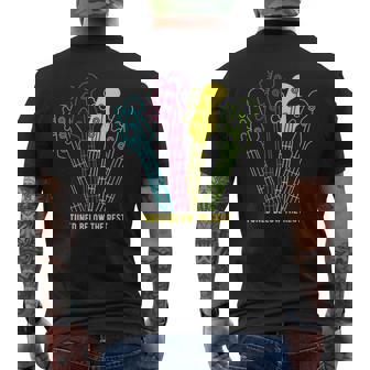 Tuned Below The Rest Electric Bass Guitar Player Musician Men's Back Print T-Shirt | Mazezy