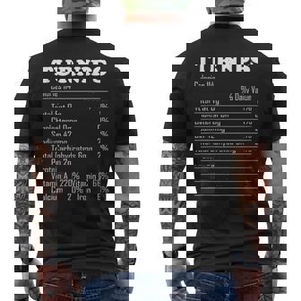 Turnips Nutrition Facts Thanksgiving Day Food Tank Top Men's Back Print T-Shirt | Mazezy