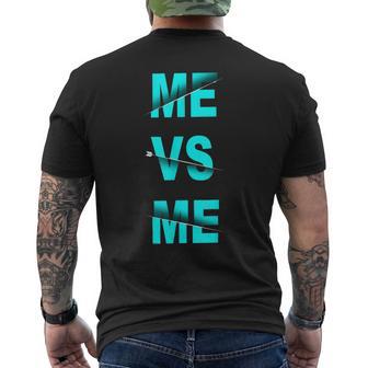 Turquoise MeMe Turquoise Color Graphic Men's T-shirt Back Print | Mazezy
