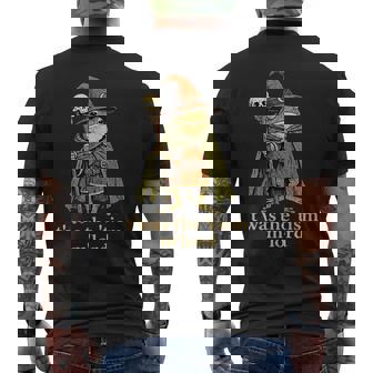 T'was The 'Tism M'lord Frog Wizard Tism Men's T-shirt Back Print - Monsterry