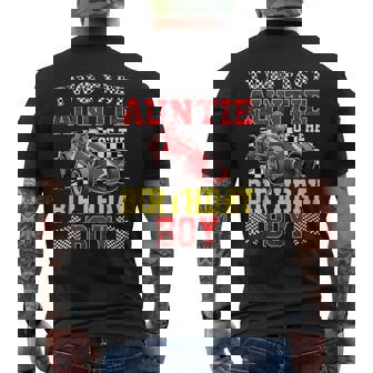 Two Fast Birthday Racing Car Auntie Of The Birthday Boy Tank Top Men's Back Print T-Shirt | Mazezy