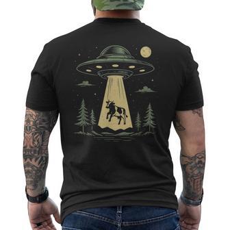 Ufo Cow Abduction Alien Spaceship Men's T-shirt Back Print - Thegiftio UK