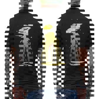 Ufo 卵 ベーコン アブダクション 面白い 宇宙人 朝ごはん 銀河系 食品 メンズTシャツ バックプリント - Kawaiitshirt