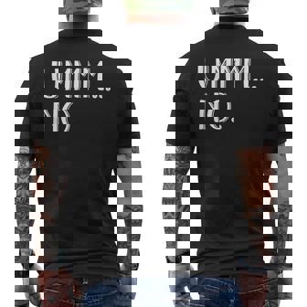 Uhmm No Shirt Mental Health Suicide Awareness Prevention Men's Back Print T-Shirt | Mazezy