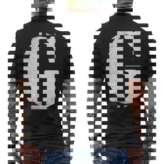 Un Diseño Con La Letra G Manga Larga Camiseta Hombre Estampado Espalda - Regaloses