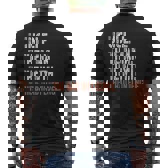 Uncle The Man The Myth The Bad Influence Father's Day Men's T-shirt Back Print | Seseable UK