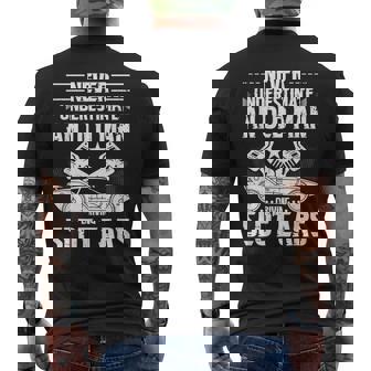 Never Underestimate An Old Man Driving Slot Cars RC Cars Men's Back Print T-Shirt | Mazezy