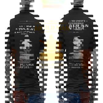 Never Underestimate An Old Man Who Plays Guitar In His 70S Men's T-shirt Back Print | Seseable CA