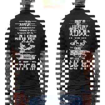 Never Underestimate An Old Man With a Slot Car RC Cars Men's Back Print T-Shirt | Mazezy