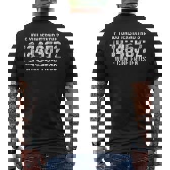 If You Understand This 18436572 Mechanic Car Guy Men's Back Print T-Shirt | Mazezy