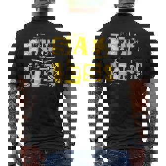 University-Gold Say Less Varsity-Gold Color Graphic Men's T-shirt Back Print - Thegiftio