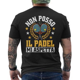 Uomo Padel Non Posso Divertente Giocatore Die Padel T-shirt da uomo con stampa posteriore - Novitaregali