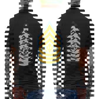 US Army Rank Command Sergeant Major Of The Army CSMA Men's Back Print T-Shirt | Mazezy