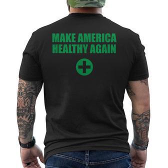 US Politics MAHA Make America Healthy Again Men's Back Print T-Shirt - Monsterry