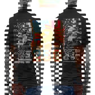 USA 4th Of July American Flag Patriotic 2026 Tank Top Men's Back Print T-Shirt | Mazezy