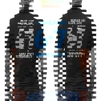 I Could Use 6 7 Snow Days Snowy Day Teacher And School Men's Back Print T-Shirt | Mazezy