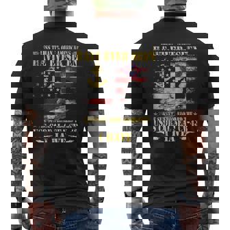 USS Coral Sea CV-43 Aircraft Carrier Veteran Patriotic Papa Men's Back Print T-Shirt | Mazezy