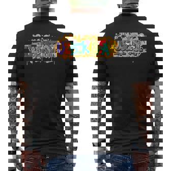 Uzbekistan Word Art Travel Tank Top Men's Back Print T-Shirt | Mazezy