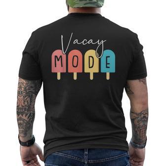 Vacay Mode Summer Family Vacation Beach Cruise Matching Men's T-shirt Back Print - Thegiftio UK