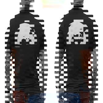 Valentinstagüßes Hase Und Bärchen Liebe Paar Hasi Bär T-Shirt mit Rückendruck - Geschenkecke