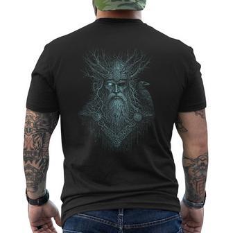 Valhalla Odin Totentiere Cuervo Mitología Nórdicaikingo Camiseta Hombre Estampado Espalda - Regaloses