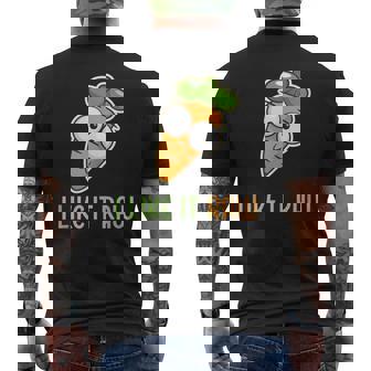 Vegetable Carrot I Like It Raw Vegan Lifestyle Tank Top Men's Back Print T-Shirt | Mazezy