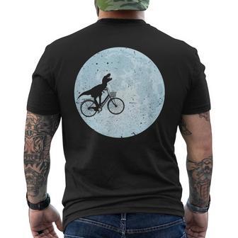 Vélo Dinosaure Et Lune Drôle T-Rexélointage T-shirt imprimé au dos - Cadeauxyz