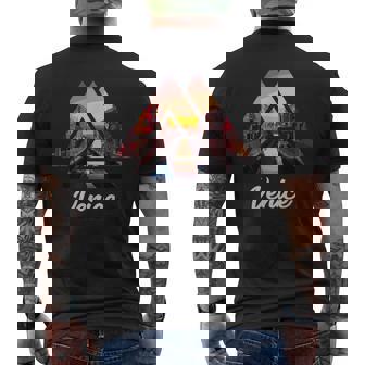 Venezia Canal Grande Geometrica Enezia Italia T-shirt da uomo con stampa posteriore - Novitaregali