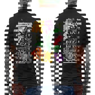 Venezuela Wildflower Pride Floral Men's Back Print T-Shirt | Mazezy