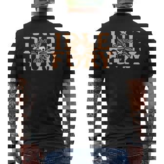 Ver Impresión Trasera Idle Fury Cráneo Flores Arte Esqueleto Camiseta Hombre Estampado Espalda - Regaloses