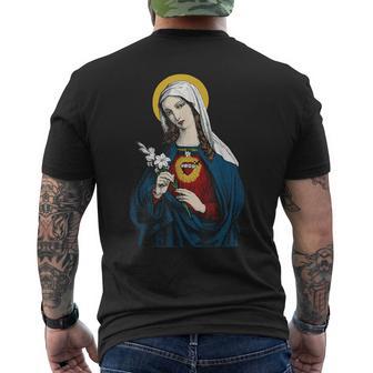 Vierge Marie Avecon Cœur Immaculéaint Catholique T-shirt imprimé au dos - Cadeauxyz