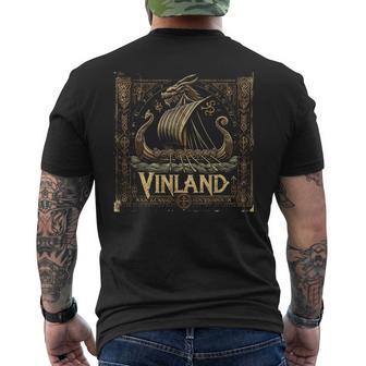 Vinland Viking Medieval Nordic America Men's T-shirt Back Print - Thegiftio UK