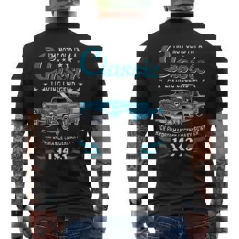 Vintage 1943 Birthday Classic Car For Legends Born In 1943 Tank Top Men's Back Print T-Shirt | Mazezy