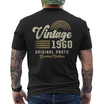Vintage 1960 Pièces Originales 66Ème Anniversaire T-shirt imprimé au dos - Cadeauxyz