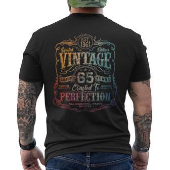 Vintage 1961 Limited Edition 65 Year Old 65Th Birthday Men's T-shirt Back Print - Thegiftio UK