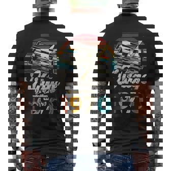 Vintage 1970 Cumpleaños 55 Años Cassette Lápiz Camiseta Hombre Estampado Espalda - Regaloses