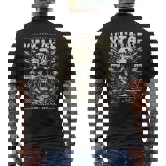 Vintage 1978 Nacido En 1978 Cumpleaños Calavera Motociclista Motocicleta Camiseta Hombre Estampado Espalda - Regaloses