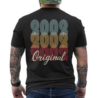 Vintage 2002 Geburtstag Classic Original Geboren 2002 T-Shirt mit Rückendruck - Geschenkecke