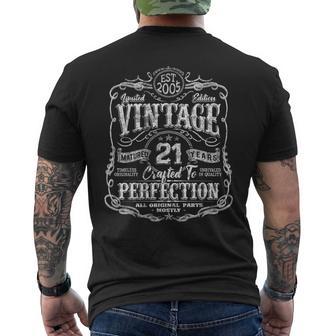 Vintage 2005 Limited Edition 21 Year Old 21St Birthday Men's T-shirt Back Print - Thegiftio UK