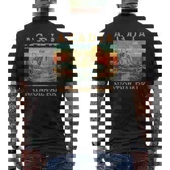 Vintage Acadia National Park Tee Tank Top Men's Back Print T-Shirt | Mazezy